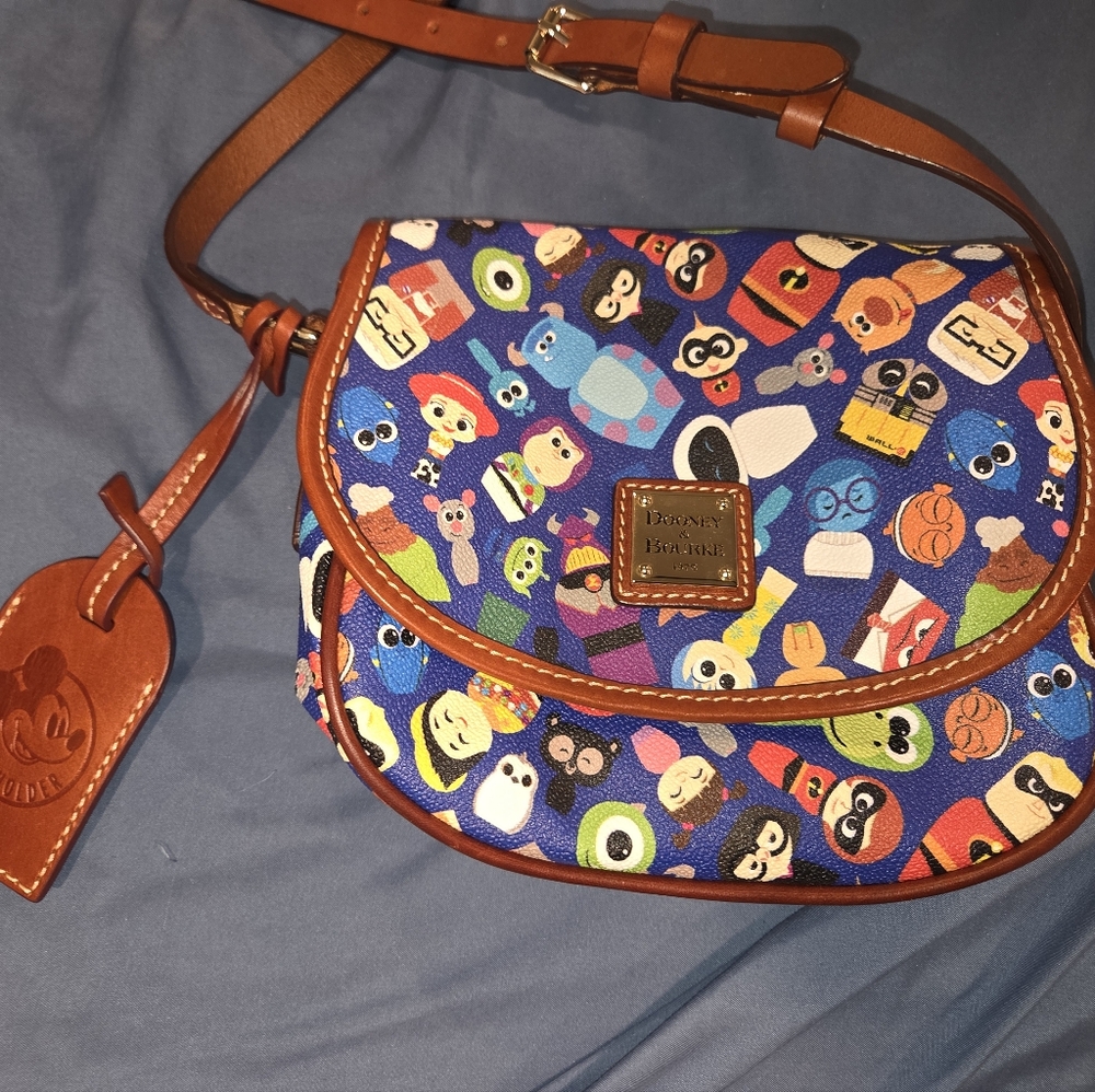 Dooney And Bourke Pixar Character Print Crossbody Annual Passholder Exclusive